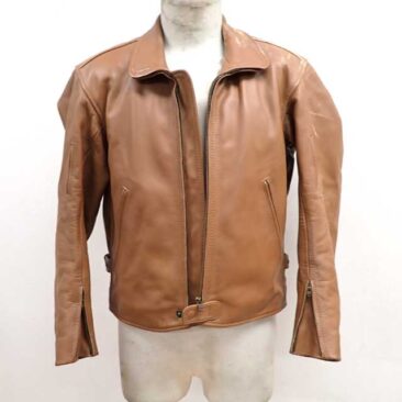 革ジャン　擦れ　クリーニング　作業前