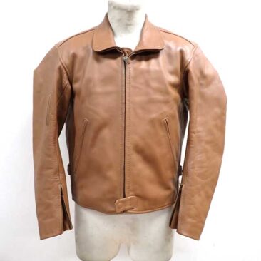 革ジャン　擦れ　クリーニング　作業後