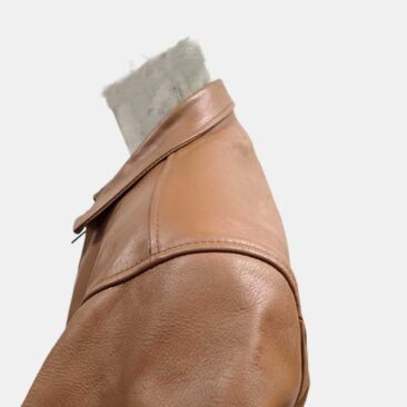 革ジャン　擦れ　クリーニング　サイド　作業後