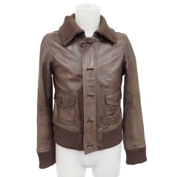 ビームス　レザーブルゾン　全体