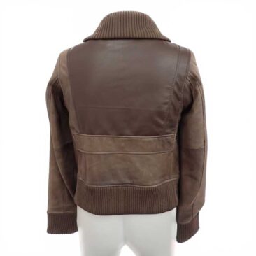 ビームス　レザーブルゾン　革交換　作業後