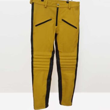 レザーパンツ　丈詰め　作業後