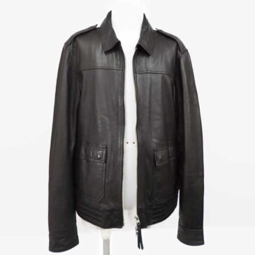 革ジャン　革交換　作業後