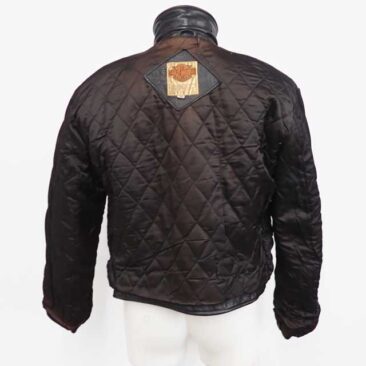 ショット　ダブルライダース　裏地交換　バック　作業前