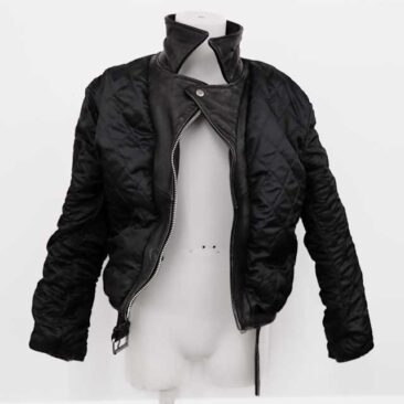 ショット　ダブルライダース　裏地交換　前　作業後