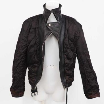 ショット　ダブルライダース　裏地交換　前　作業前