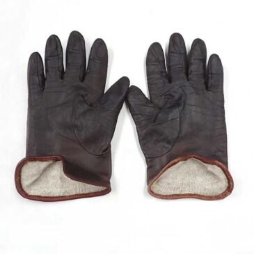 革手袋　裏地交換　作業後