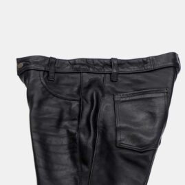 レザーパンツサイズアップ　サイド　作業後