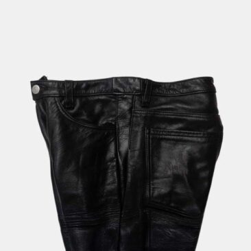 レザーパンツ サイズアップ　アップ2　作業後