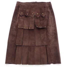 スカート　革当て　作業後