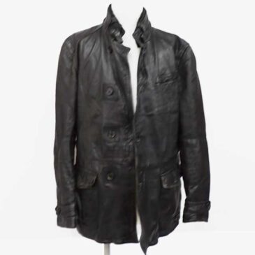 レザージャケット　革当て　作業後