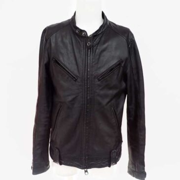 レザージャケット　クリーニング・染め直し　作業後