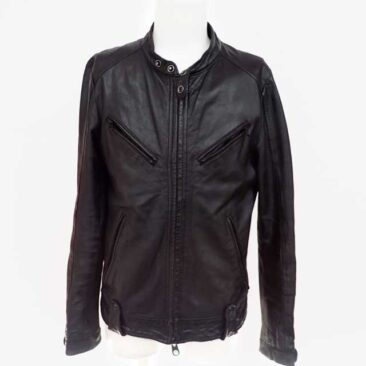 レザージャケット　クリーニング・染め直し　作業後