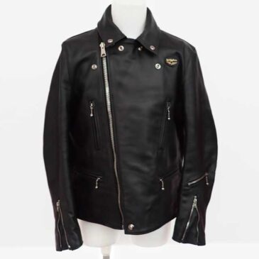 ルイスレザー　袖丈詰め　作業後