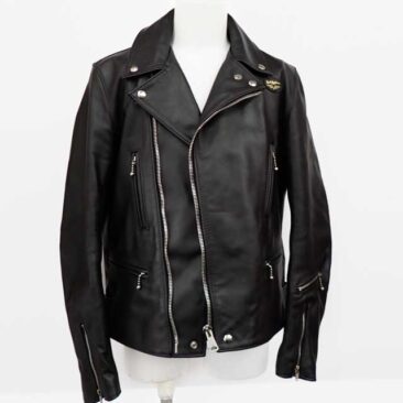 ルイスレザー　袖丈詰め　作業前