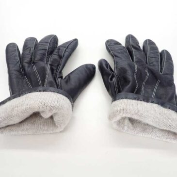 レザー手袋　裏地交換　作業後