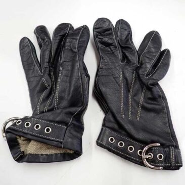 レザー手袋　裏地交換　作業前