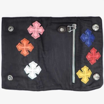 1　クロムハーツ　ウォレット　クロスパッチ　作業後