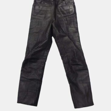 レザーパンツ　丈詰め　作業後