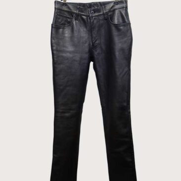 レザーパンツ　サイズダウン　作業前