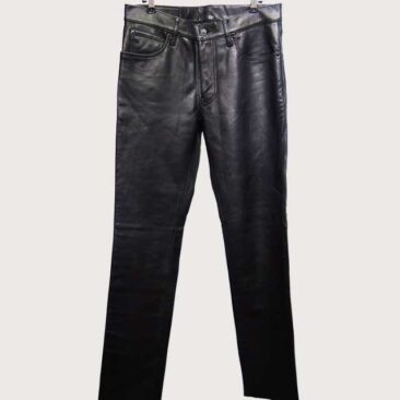 レザーパンツ　サイズダウン　作業後