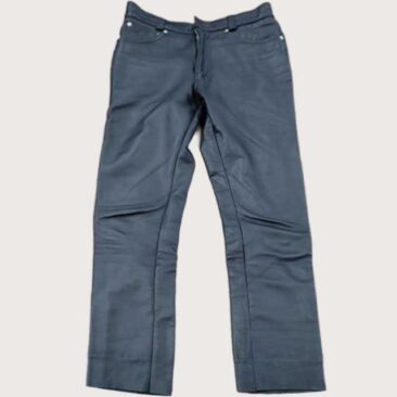 レザーパンツ　脚幅詰め　作業後