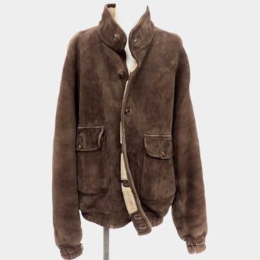 LOEWE　ムートンJKT　革交換　作業前