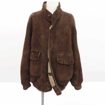 LOEWE　ムートンJKT　革交換　作業後