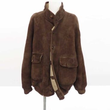 LOEWE　ムートンJKT　革交換　作業後